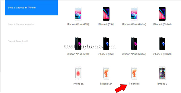 اختر نوع الايفون iPhone 6s